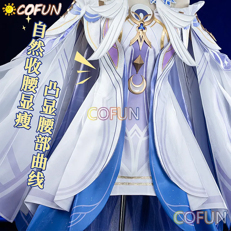 

Костюм COFUN Damselette Columbina Hyposelenia для косплея по Genshin Impact, женское платье, улучшенный наряд для Хэллоуина и Рождества