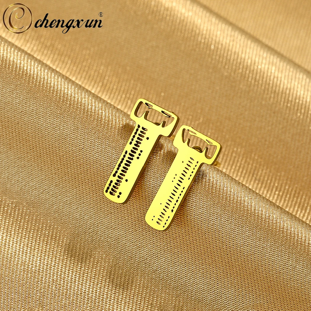 CHENGXUN Tools Svg Bundle Earring Mechanic Tools Svg Stud Earrings Stainless Steel Wrench Svg Jewelry Earrings