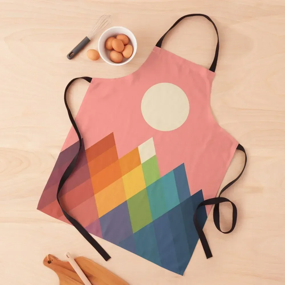 

Rainbow Peak Apron For Women Cooking Clothes Household Items Kitchen Apron