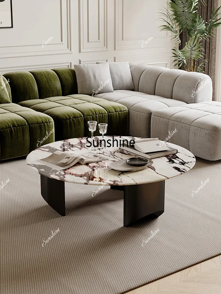 

Italian minimalist marble model room living room coffee table