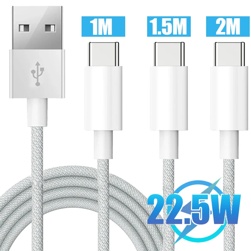 1/1.5/2M USB C Cable for IPhone 15 Promax USB To Type C Fast Charger Wire For Macbook iPad Pro Universal Carplay Charging Cord