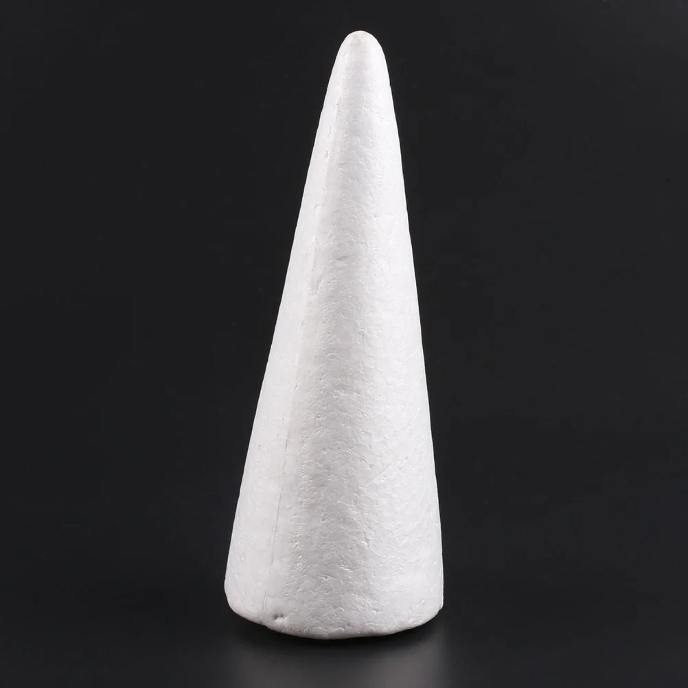 

12Pcs White Foam Cones Craft Supplies for Kids Art Projects Church Preschool Activities Holiday Decoration DIY Centerpiece