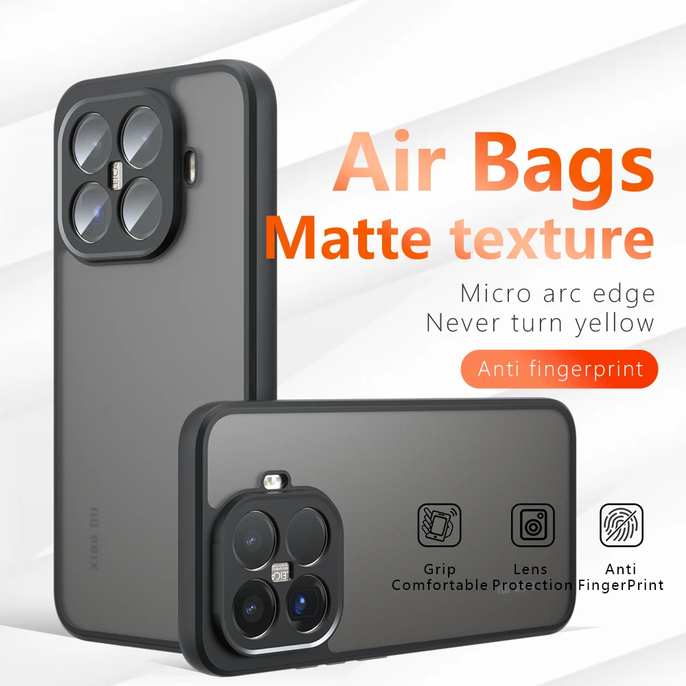 Skin Sensation Airbag Anti Drop Case Cover for Xiaomi 15T Pro Mircropyle Back Case Cover Xiaomi 14T 15T Phone Fundas Xiaomi 17