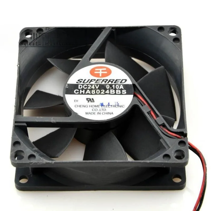 Cha8024bbs 24v 0,3308 cm 2-Draht-Gehäuselüfter