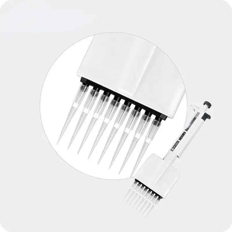 Manual Digital Adjustable 12 Channel Option Multichannel Pipette MicroPipette Lab Equipment