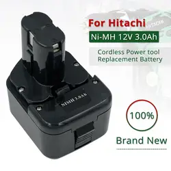 Ni-MH 12V 3.0Ah 4.0Ah Cordless Power tool Replacement Battery for Hitachi EB1214S EB1214L EB1230HL EB1230R EB1230X EB1233X