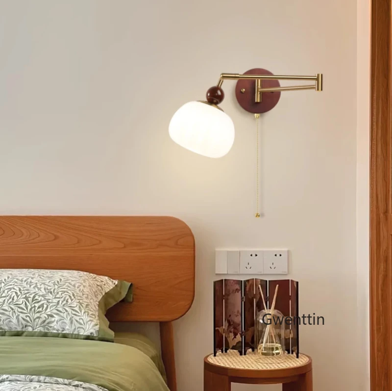 

Регулируемый настенный светильник-бра для дома, гостиной, декора, ванной комнаты, зеркальный светильник, осветительный прибор с выключателем и вилкой