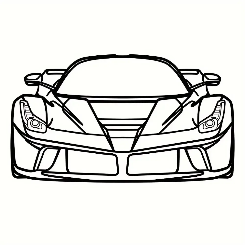 Metal Sports Car Hollow Wall Art Silhouette Decor for Home Garage Man Cave