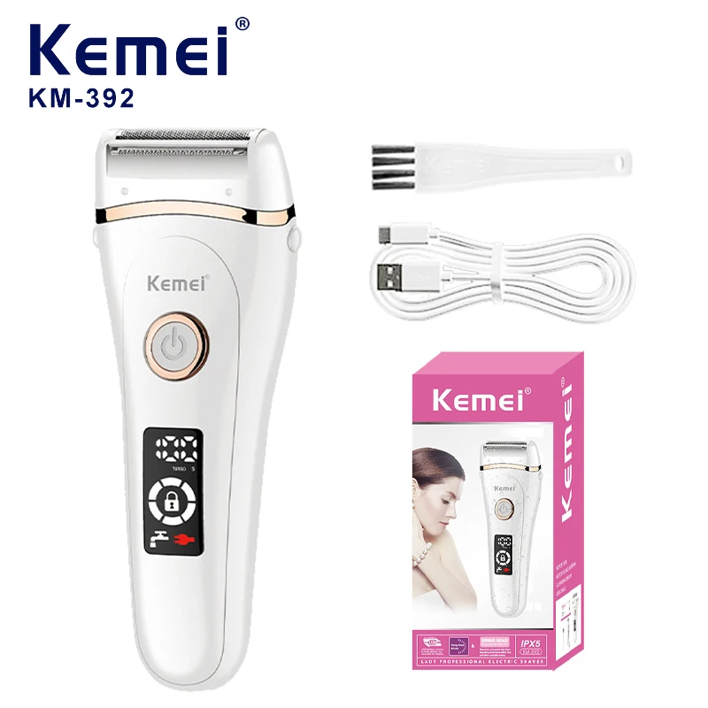 Electric Shaver Electric Epilator Device Women Hair Removal Epilator Private Parts Underarm Facial Hair Removal IPX7 Waterproof