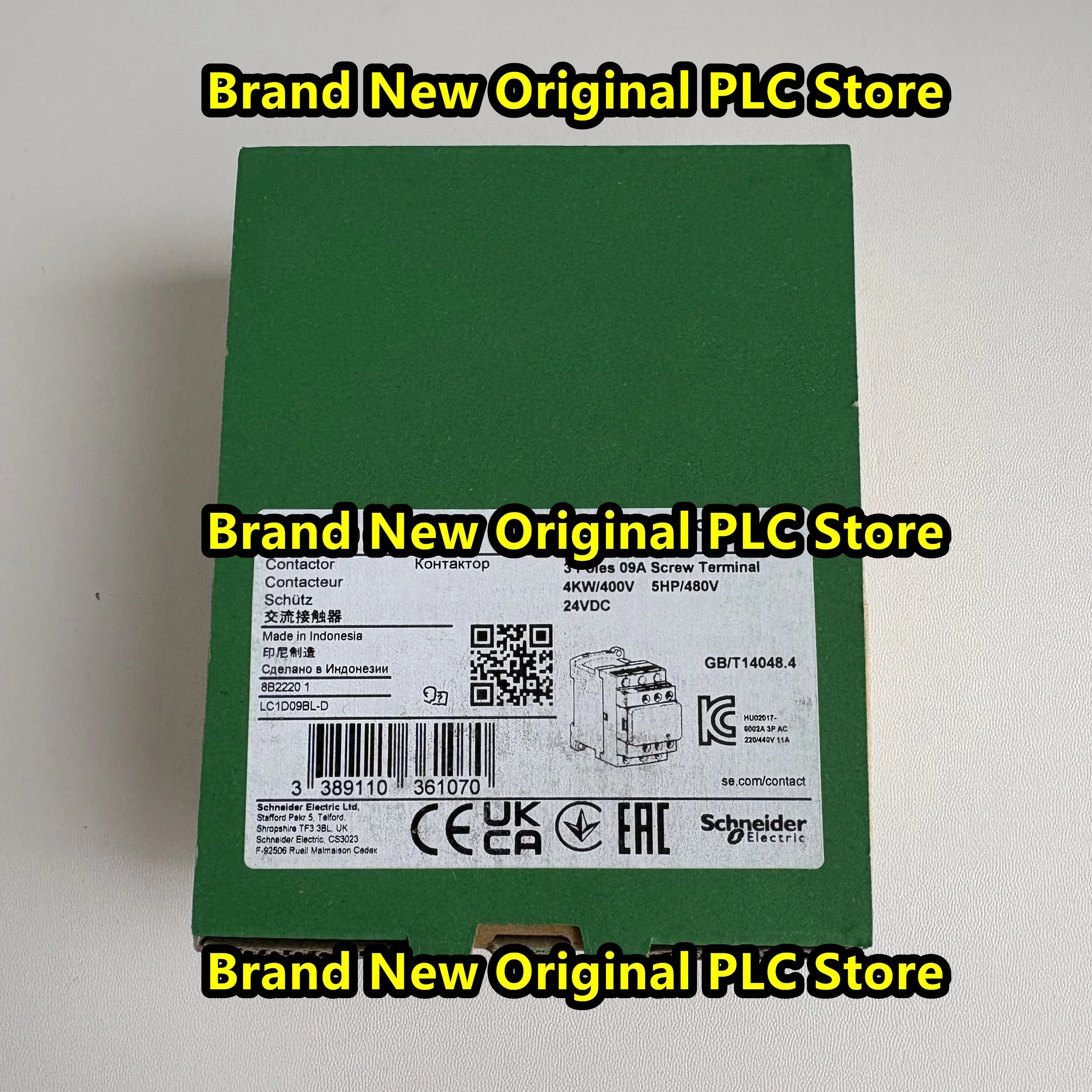 

LC1D09BL 24VDC contactor new original