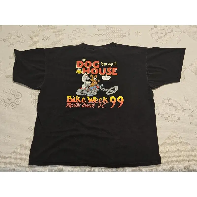 Vintage Dog House Bar Bike Week 1999 T Shirt Myrtle Beach