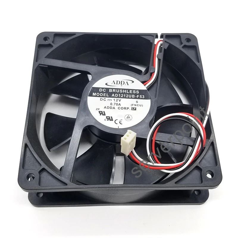 FOR Original AD1212UB-F53 12V 0.70A 12038 12CM 120x120x38mm 3 lines cooling fan Free shipping