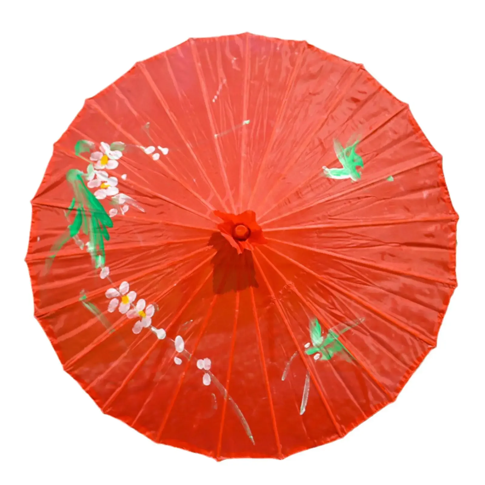 Red Oiled Paper Umbrella Chinese Style Wedding Silk Umbrella Decoration Oil Paper Umbrella Photo Parasol Dance Props