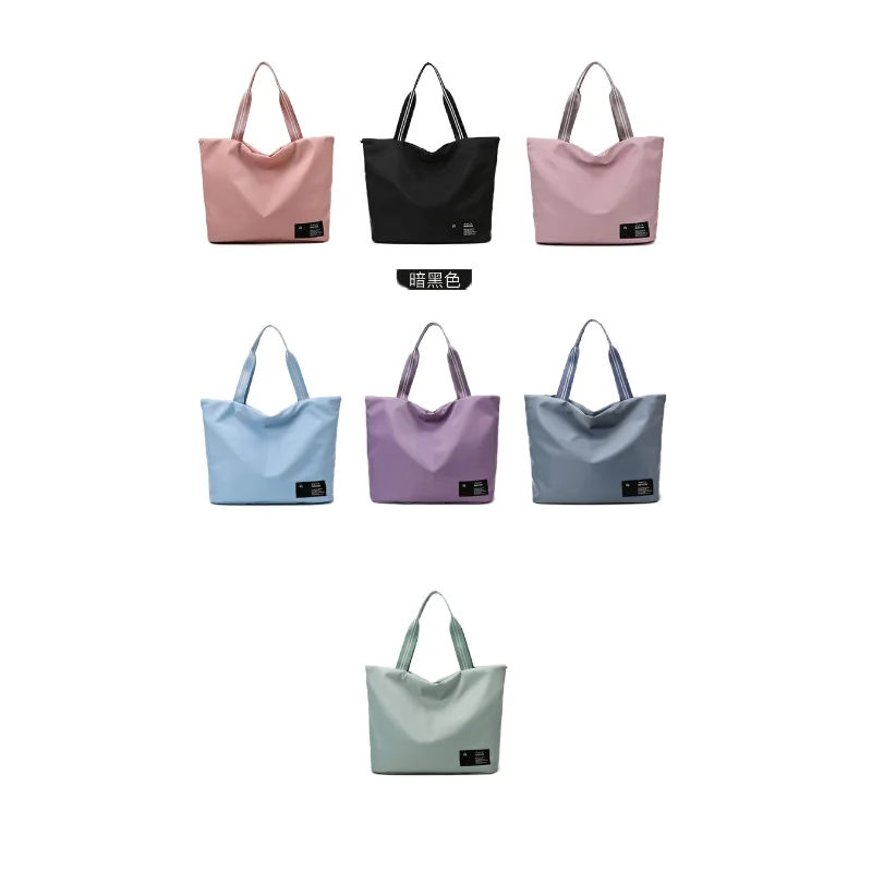 Deformation note drawstring bucket bag trendy girls fitness travel bag dry and wet separation fashion sports bag