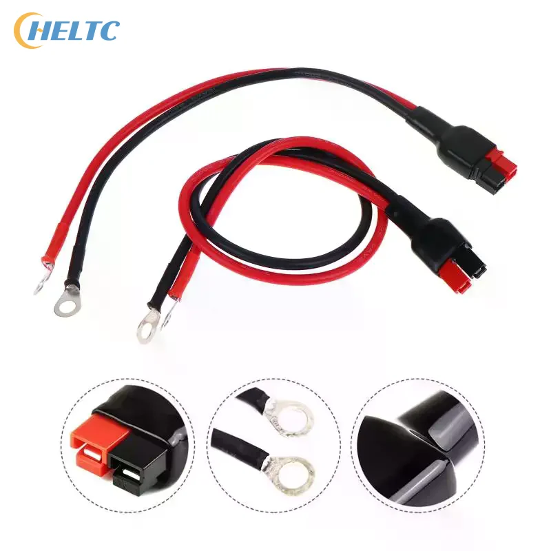 1PCS 30A 12AWG M6 Heavy Duty Golf Battery Leads With For Battery Connector Suitable For HillBilly Mocad Caddimatic And More