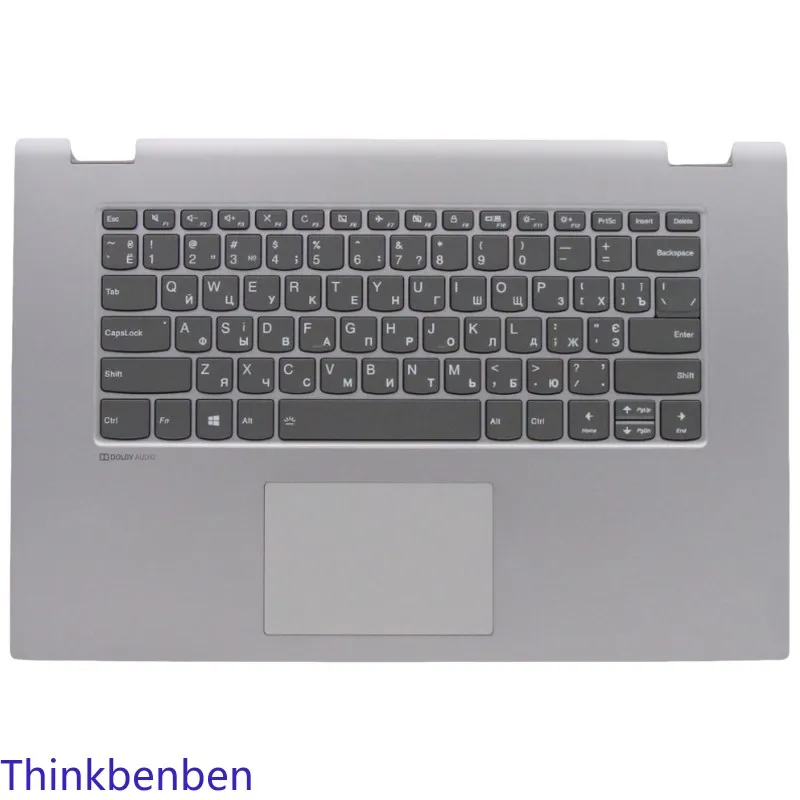 

Украинская серая клавиатура с верхним корпусом и подставкой для рук (пальмрестом) для Lenovo Ideapad Flex C340 15 15IIL 15IWL 15IML 5CB0S17763