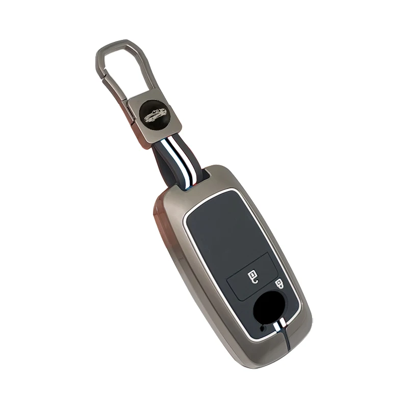 Funda de Aleación de Zinc para Llave de Coche con Llavero Compatible con Toyota Yaris, Ativ, Raize, Veloz, Avanza, Rush, Perodua, Daihatsu