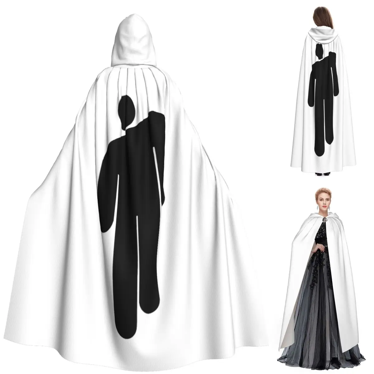 

Hit Me Hard And Soft Music Album Long Hooded Cloak Witch Medieval Costume Cosplay Cape HalloweenVampire Adult Unisex