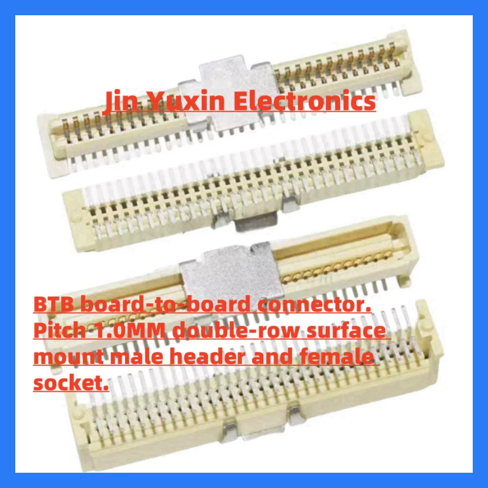 10Pcs BTB Connector 1.0mm Pitch SMT Board to Board Socket DF9-31/41/51/64P Double Row Patch Female Socket