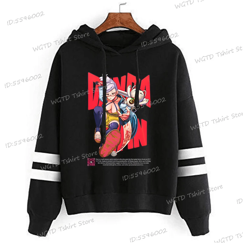 Cartoon Dandadan Anime Hoodies Harajuku Women Men Funny Momo Ayase Print Hooded Fashion Dandadan Okarun Autumn Winter Sweatshirt