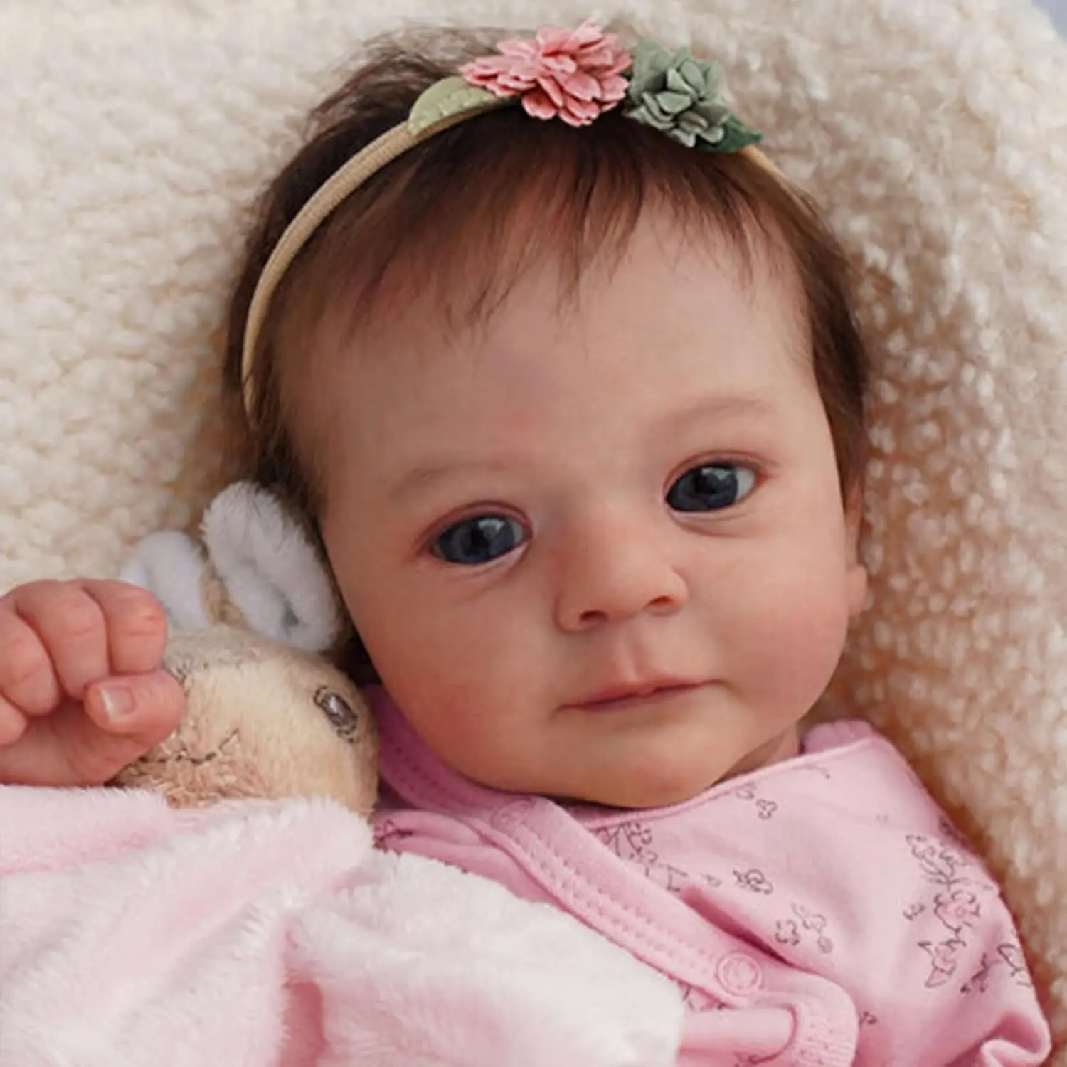 

Realistic Baby Dolls 17-Inch Realistic-Newborn Baby Dolls with Weighted Soft Cloth Body Cute Reborn Dolls with Gift Box