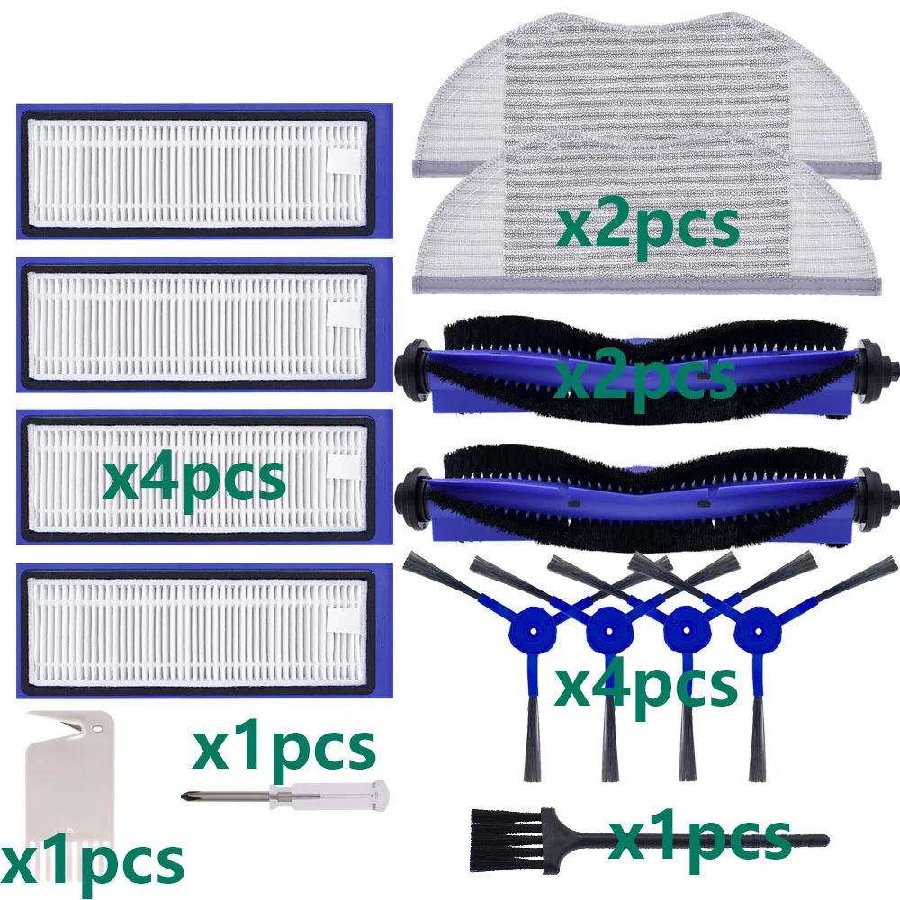 Escova lateral principal filtro hepa esfregando pano compatível com anker eufy robovac l70 aspirador de pó peças acessórios reposição