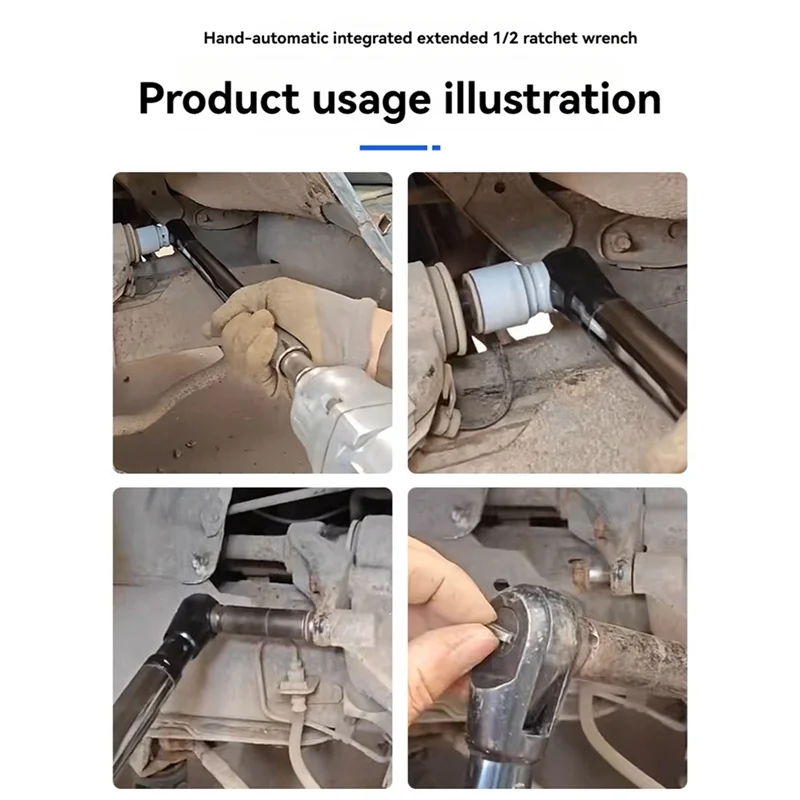 T98C-Quick Ratchet Wrench-Automatic Offset Impact Extension Tool For Electric Manual Socket Set& Force Rod Use
