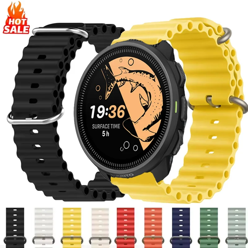 20mm 22mm Armband Ocean Band für Suunto Nautic S/Race 2/Vertical 2 1 Armband Correa für Suunto 5 Peak/9 Peak Pro DLC/3 3 Fitness