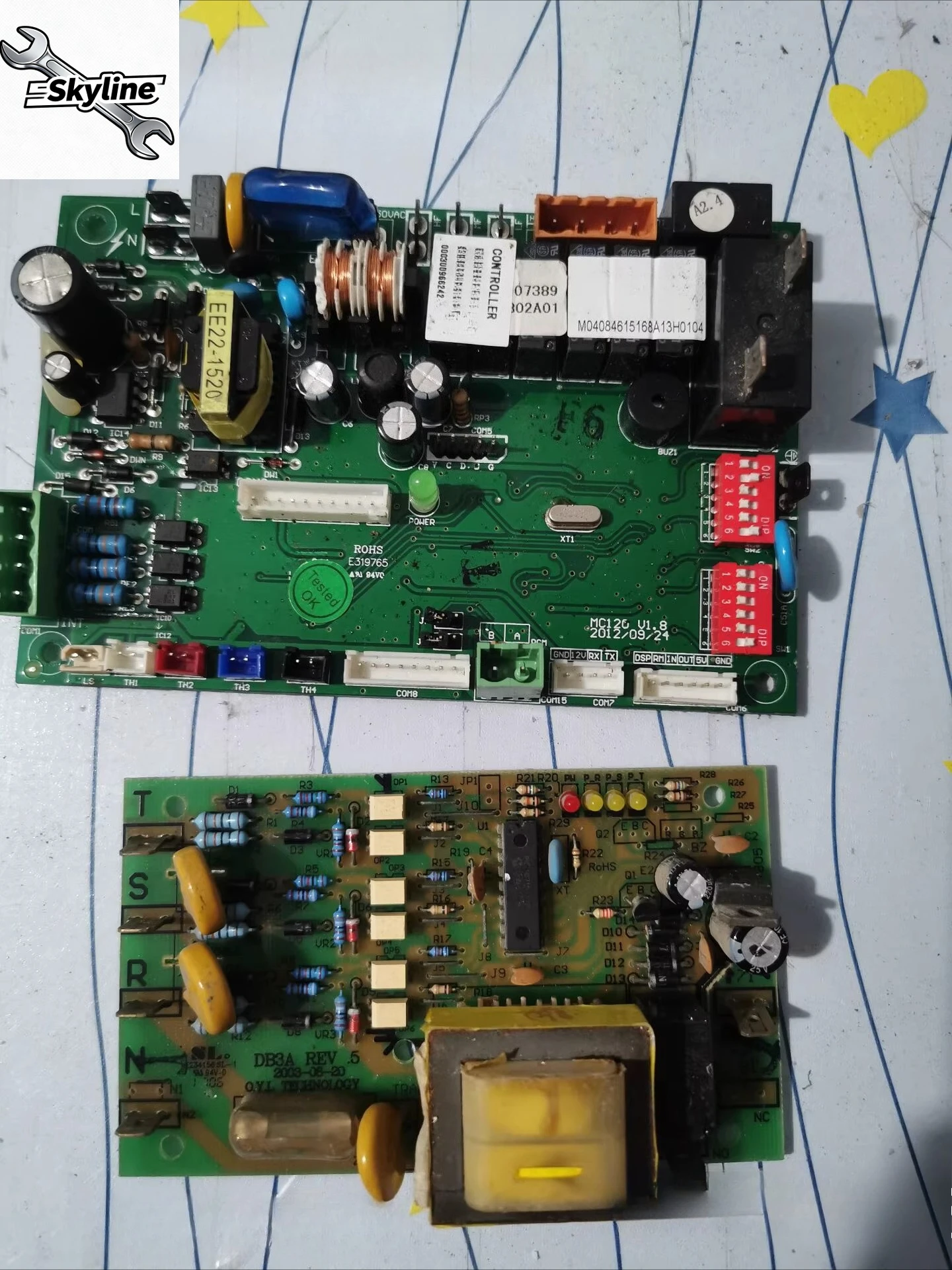 Air conditioning main board air duct machine ceiling machine control board MC120 circuit board controller