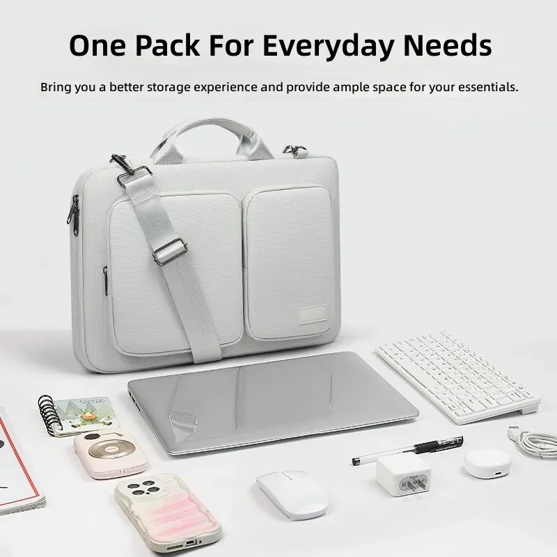 Business Laptop Bag 13/14/15 Inch Thick Shockproof Waterproof Stylish Single Shoulder Notebook Bag