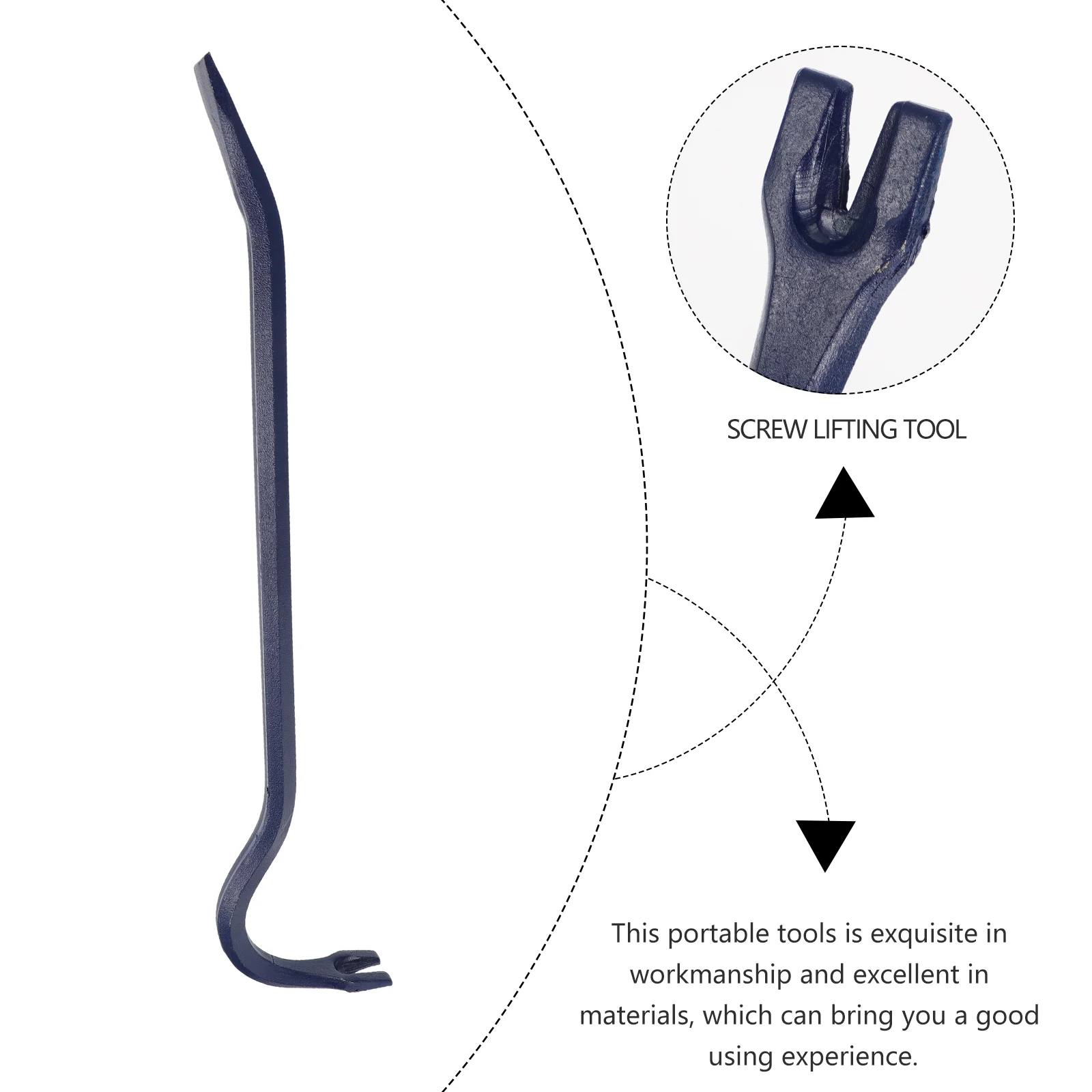 Crowbar Nail Puller Steel Multifunction Pry Wrecking Screw Removal Tool Manganese Heavy Duty