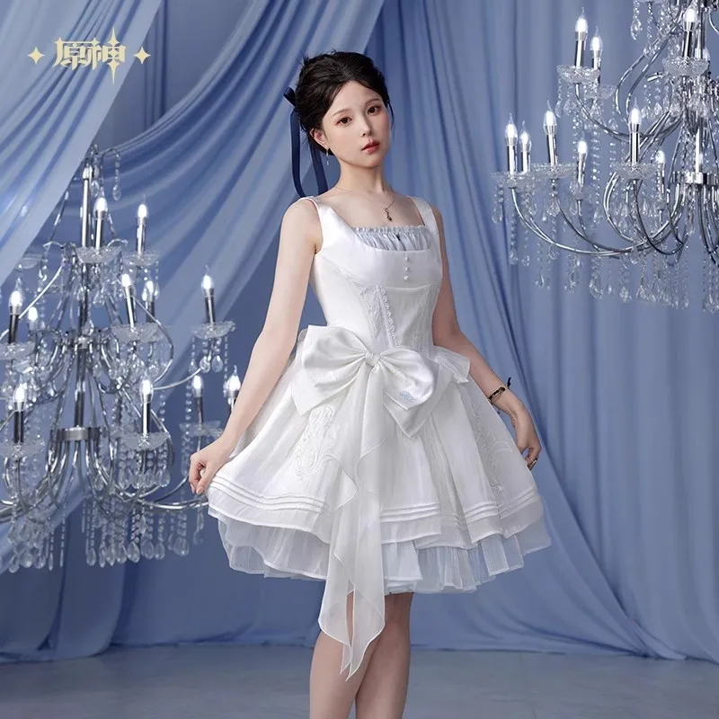 

Official miHoYo Genshin Impact Furina-themed Imprint Series Fishbone Strapless Dress Anime Game Merchandise Clothing