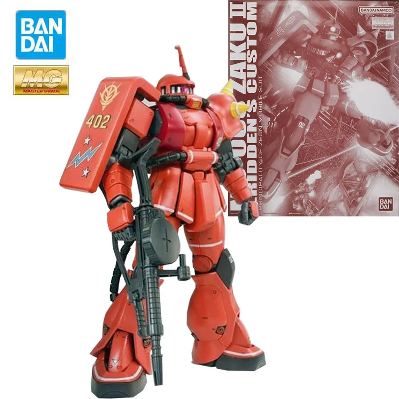 

Bandai Genuine Gundam PB Limit MG Series Model Garage Kit 1/100 Anime Figure MS-06S ZAKU2 Action Assembly Toy Collection Model