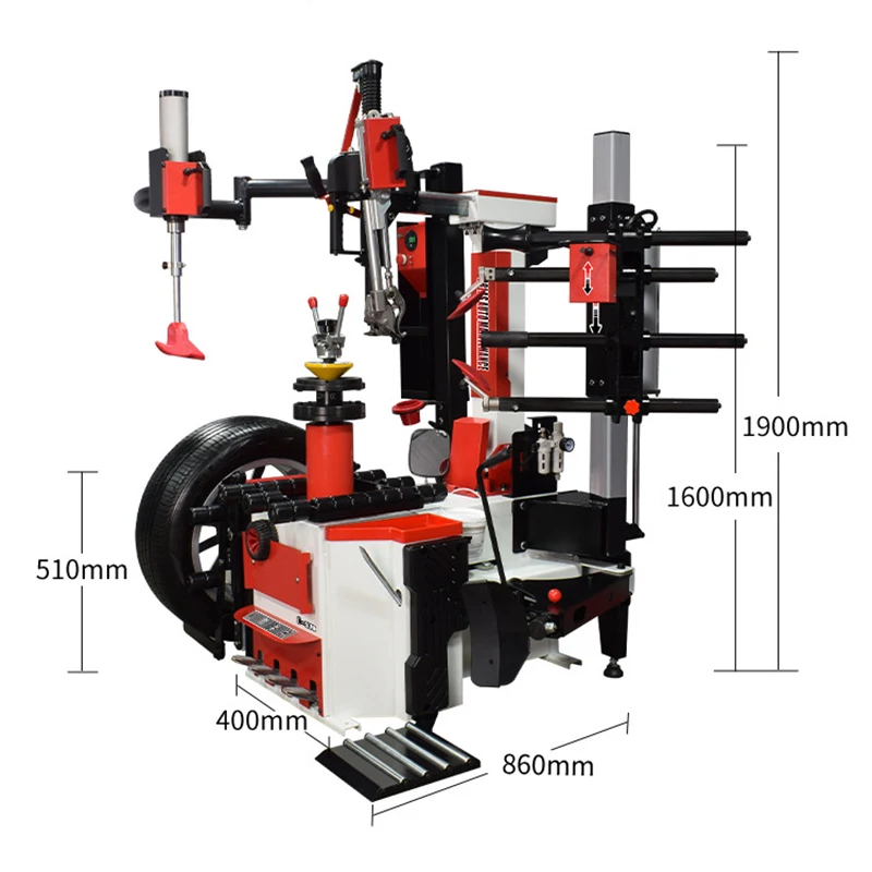 Automatic Professional Tyre Changer Machine For Cars-Lytone HG-950 CE Certified Tilt Back Tire Removal Mounting System 28