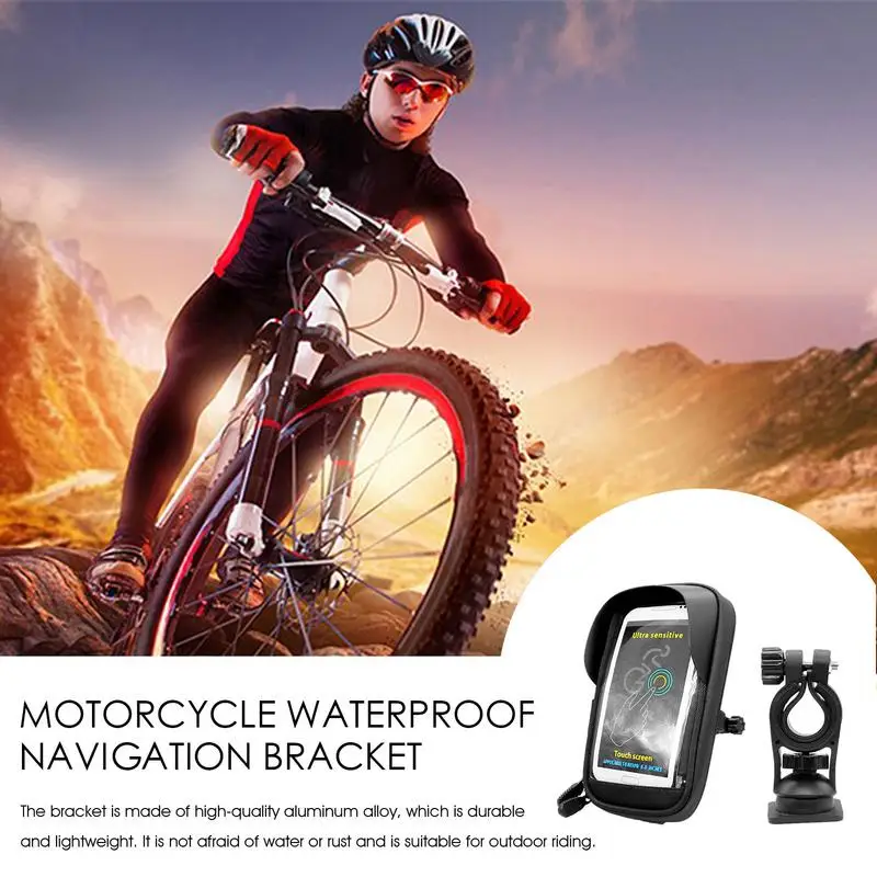 Fiets Frame Telefoon Mount Waterdichte Telefoonhouder Regenhoes Fiets Telefoon Tas Tpu Gevoelige Touchscreen Behuizing Fiets Tas Voor Telefoons