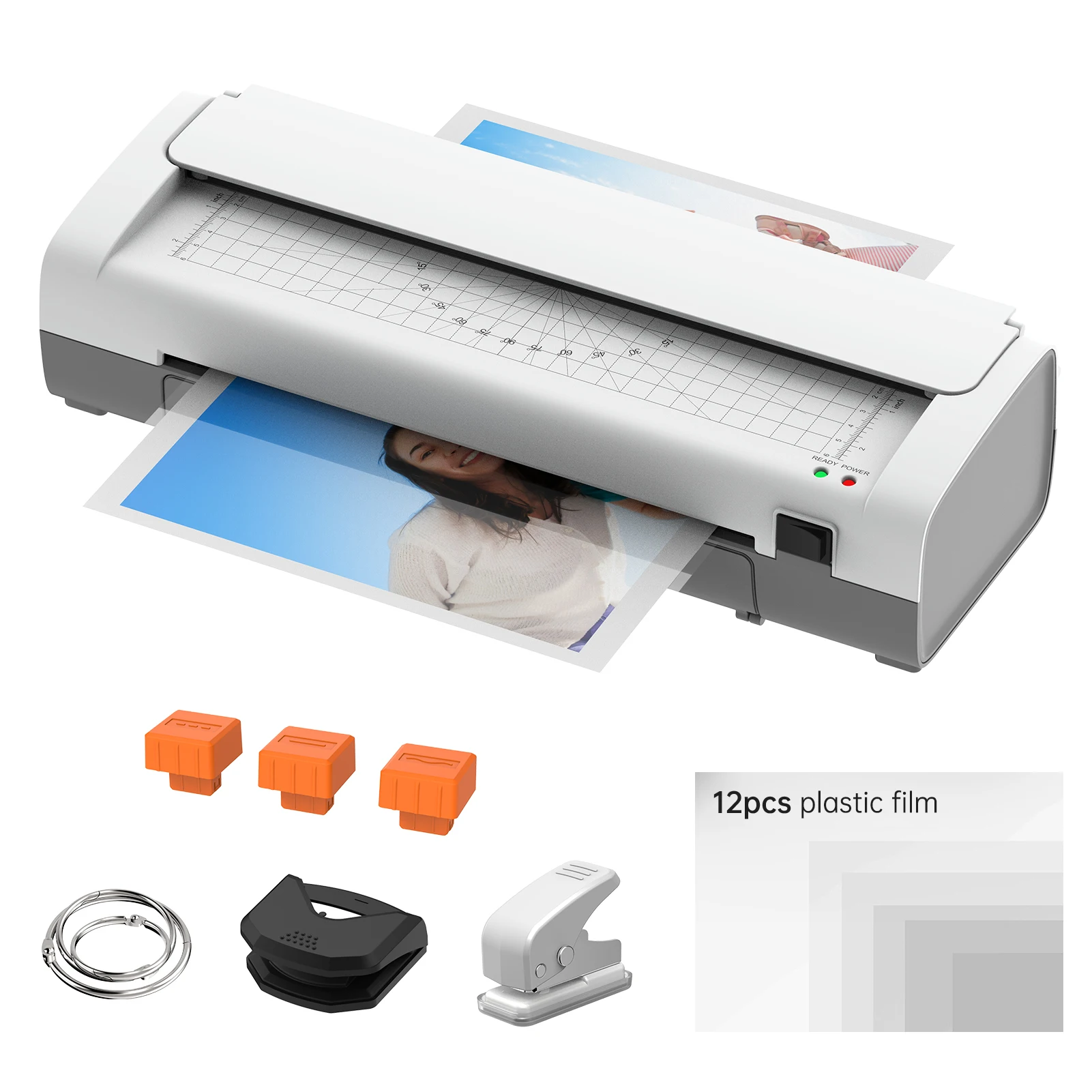 【New】SL389 6IN1 Multifunction Desktop A4 Laminating Machine 9 inches Thermal Laminator Machine Hot and Cold Lamination
