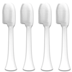 2/4PCS Nano Toothbrush Heads Soft Antibacterial Silicone Brush Heads For Phili Sonic Care HX3/HX6/HX9 Heads For 6780 3014