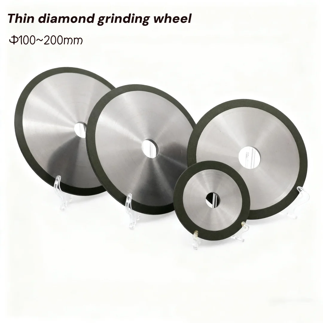 Φ100~200mm Resin Grinding Wheel Thickness 1mm Cutting Disc Tool For Cutting Glass Tube Quartz Stone Tungsten Steel
