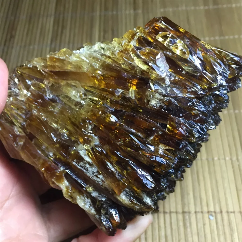 Natural Amber Calcite Crystal Clusters, Crystal Rough Stones, Energy Gems, Reiki Healing, Gifts