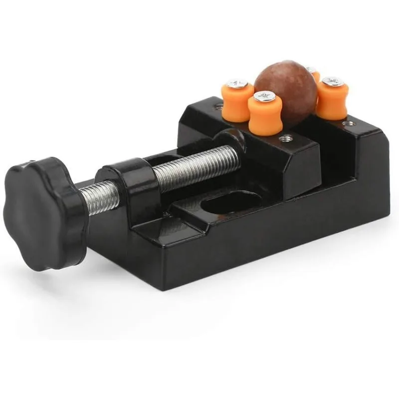 Universal Mini Drill Press Vise Clamp Table Bench Vice for Jewelry Walnut Nuclear Watch Repairing Clip On DIY Sculpture
