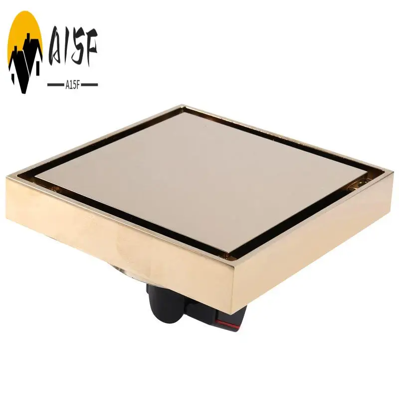 A15F-Bathroom Submersible Floor Drain Deodorant Bathtub Floor Drain Cover Shower Inlaid Tile Deodorant Floor Drain