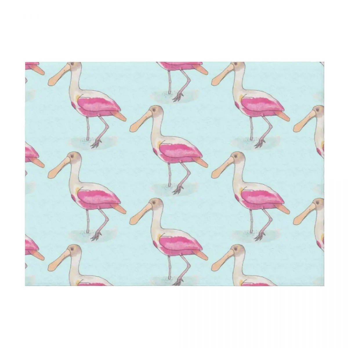 روزيت سبون بيل أنواع الطيور المائية الفن رمي بطانية تتحرك جميلة سرير أطفال بطانيات عصرية #2