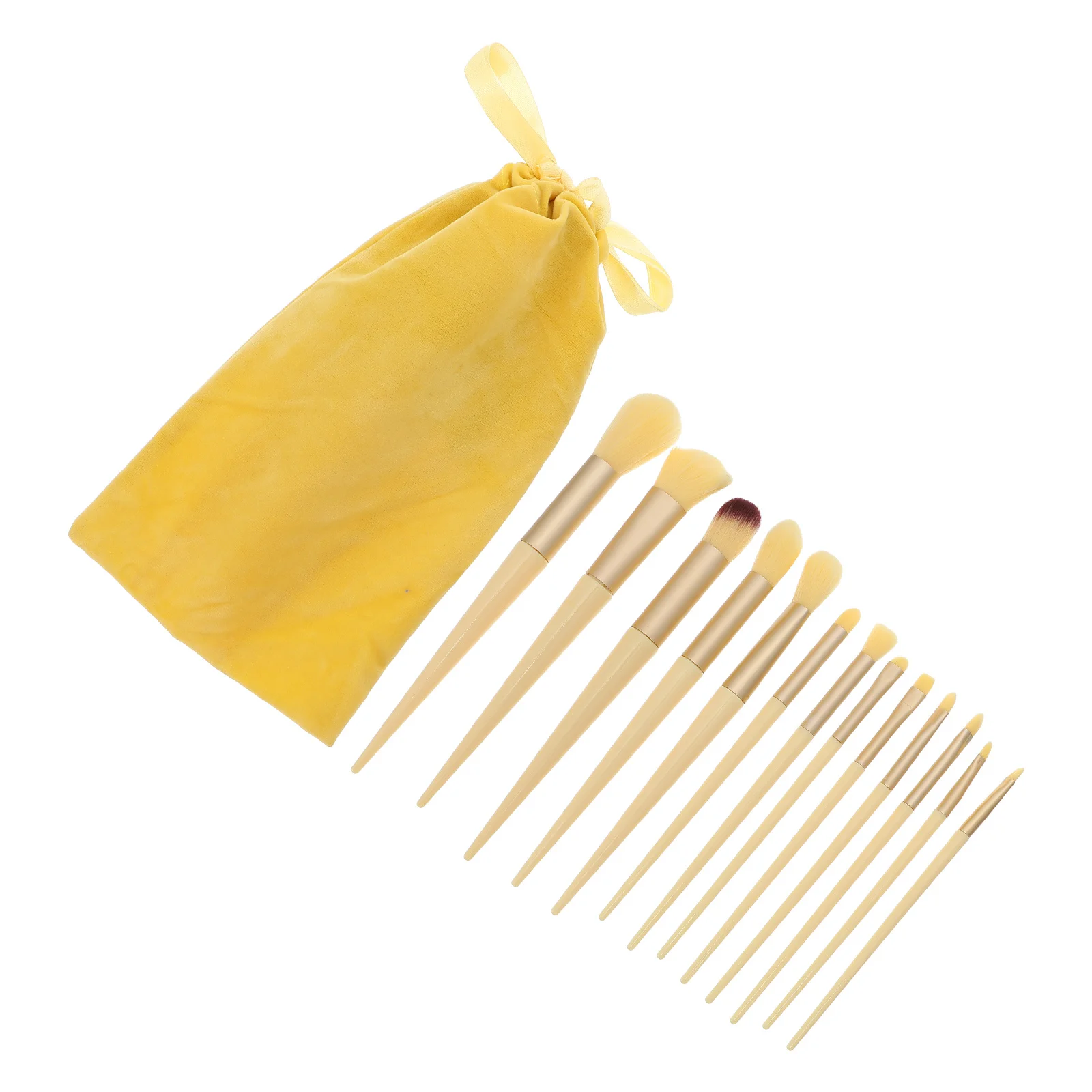 Juego de brochas de maquillaje con mango largo y suave para viajes, uso doméstico, aplicador de polvo suelto para colorete, herramienta de belleza facial