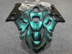 Motorcycle Fairing Set Suitable for Kawasaki ZX-6R 05-06 Year 636 2005 2006 Body fairing Black Pearl Green