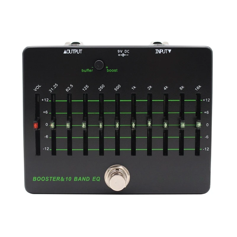 

Guitar bass effects, equalizer with cache and fader