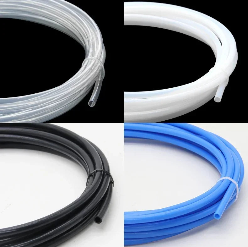 1/5/10m PTFE Tube FEP Pipe ID 0.5 1 2 2.5 3 4 5 6 7 8 10 mm Rigid Pipe F46 PTFE Insulated Hose 600V 3KV For 3D Printer Parts