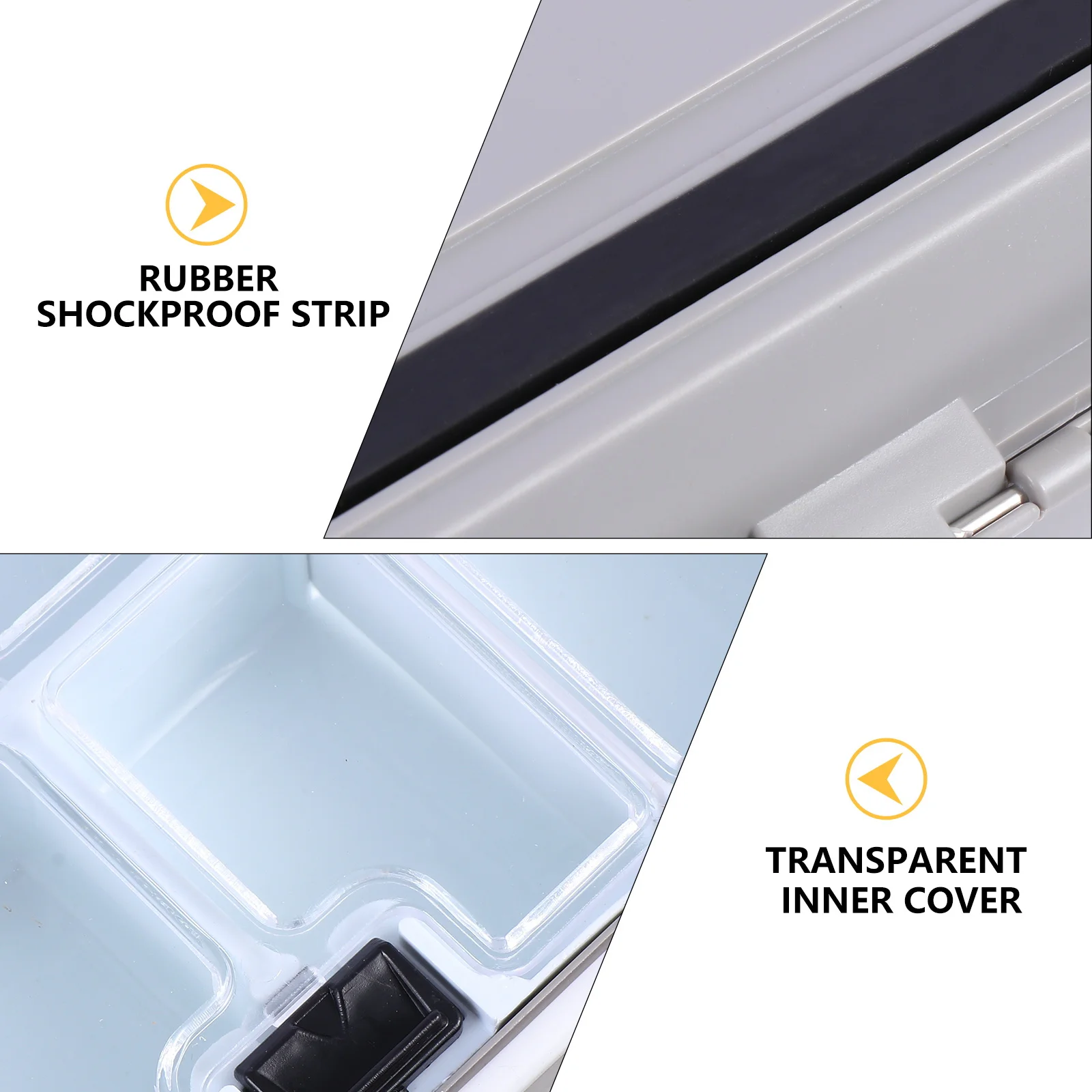 

Fishing Gear Box Large Capacity Durable Waterproof Tackle Organizer Storage Case for Lures Parts Supplies Fishing Gear Box