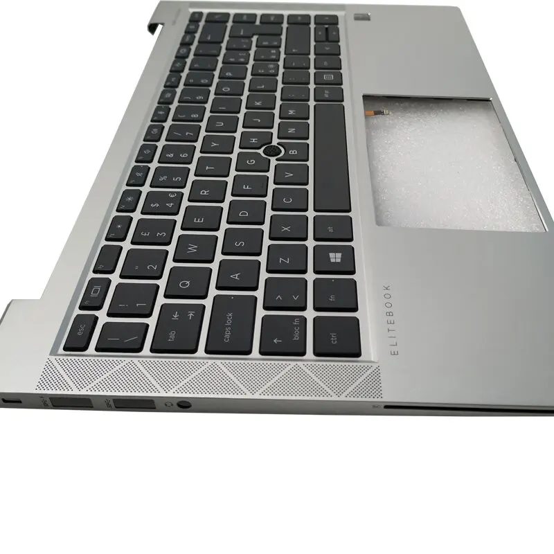 Imagem -05 - Backlight Itália Azerty Francês Belga Teclado Alemão para hp Elitebook 840 g8 745 845 g7 6070b1707702 com Tampa Superior do Palmrest