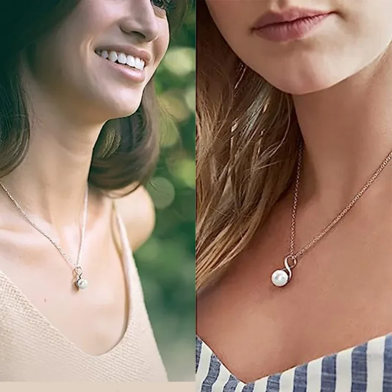 European and American Style Simple  Fresh Niche Design Pendant, High-end Fashion Temperament Pearl  Necklace