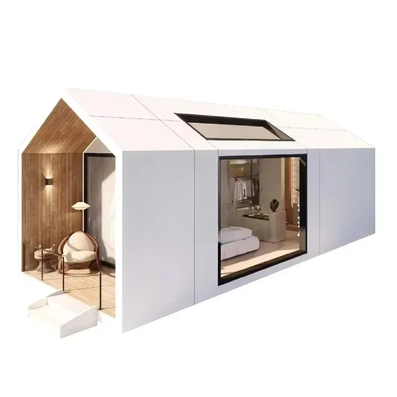 Commercial Space Container Mobile Capsule Hotel Waterproof Steel Structure Capsule House with Steel Frame